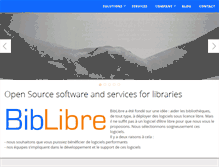Tablet Screenshot of biblibre.com